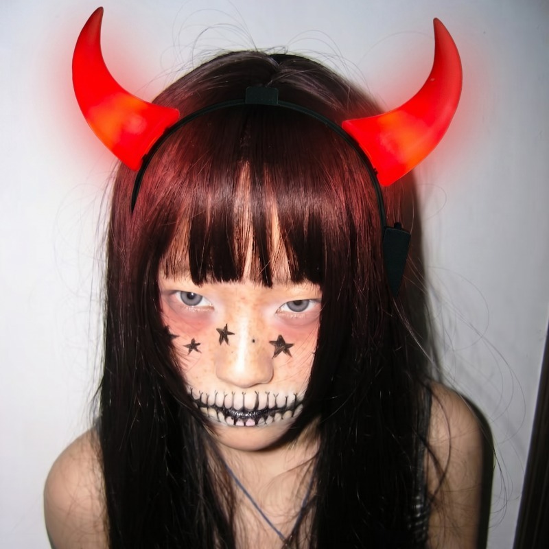 Diy Halloween Electronics - Opaska na głowę z rogami diabła