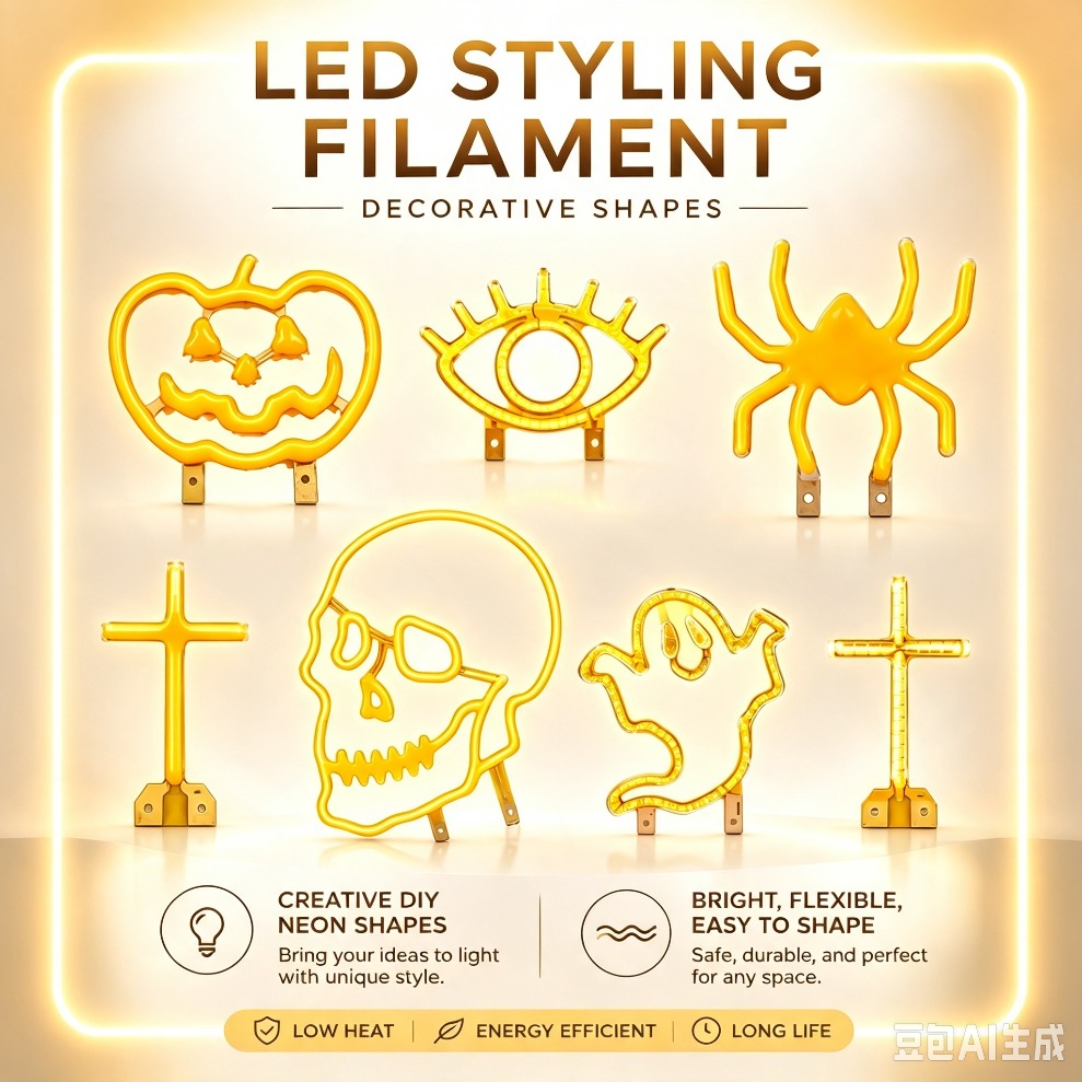 Diy Halloween Electronics - Żarówka LED Filamentowa Emitująca Światło 3V