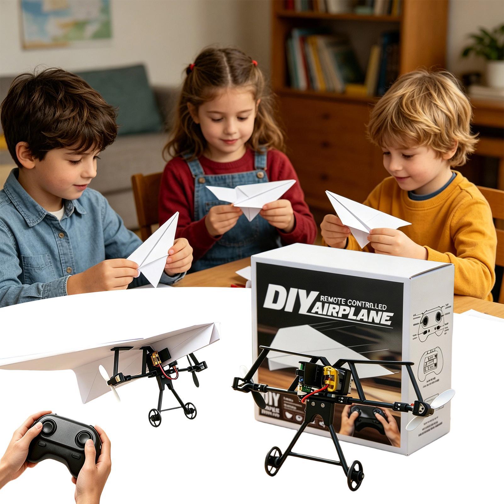Diy Electronics For Kids - Zestaw do samodzielnego montażu papierowego samolotu