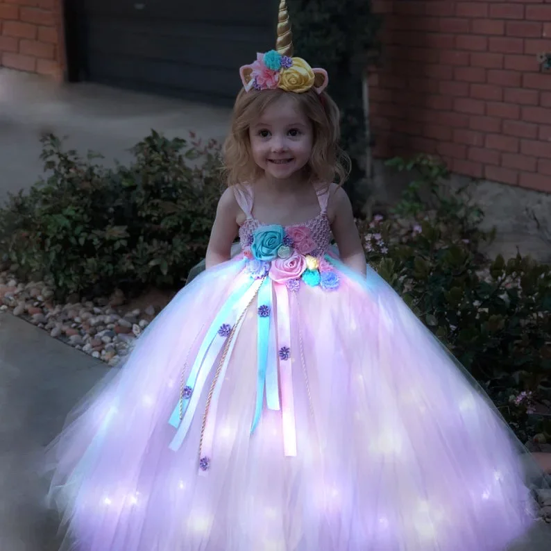 Gilrs Long LED Unicorn Tutu Dr – Diy Halloween Electronics recenzja i cena