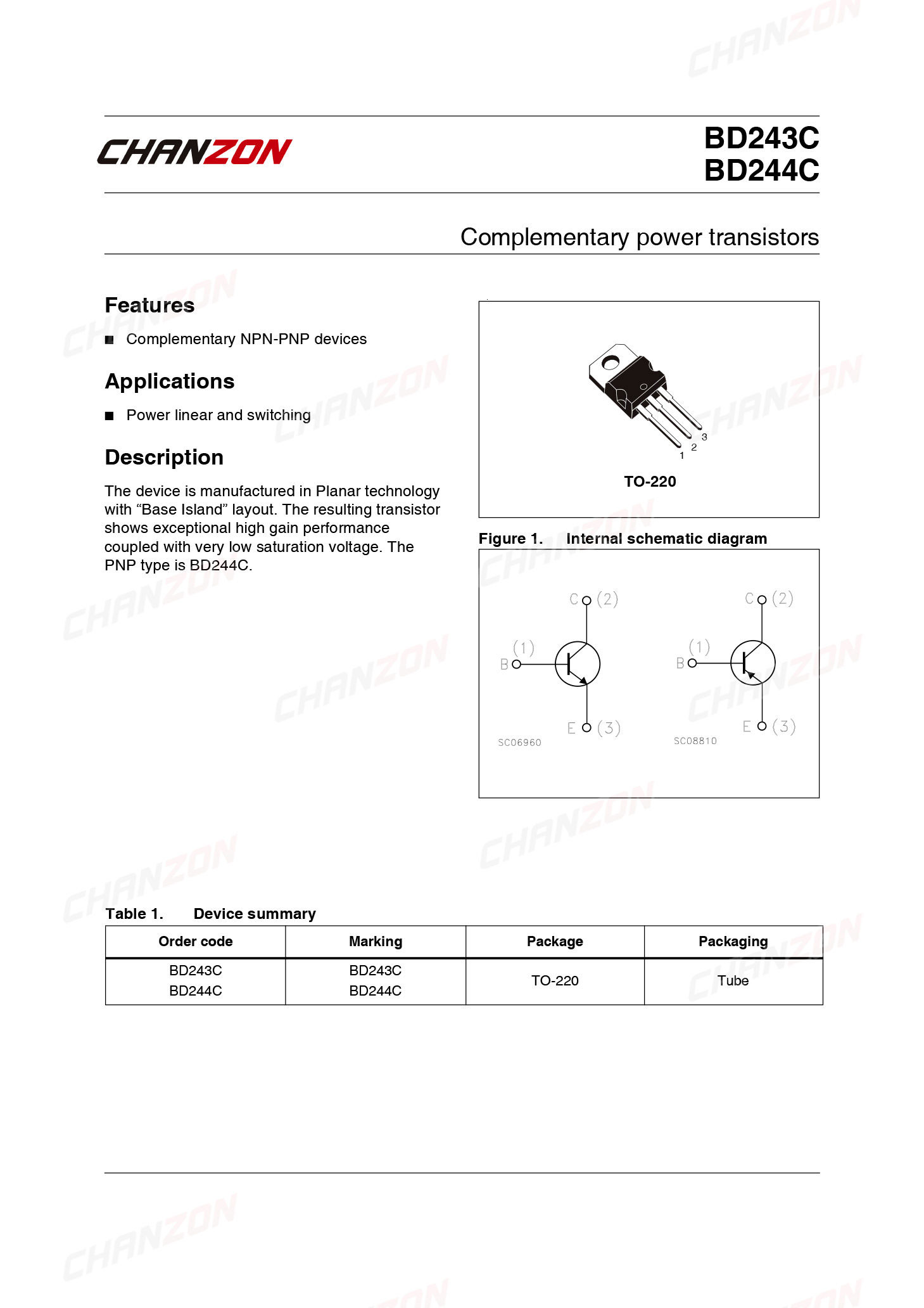 10 sztuk BD243C TO-220 BD243 t – Diy Electronics For Sale recenzja i cena